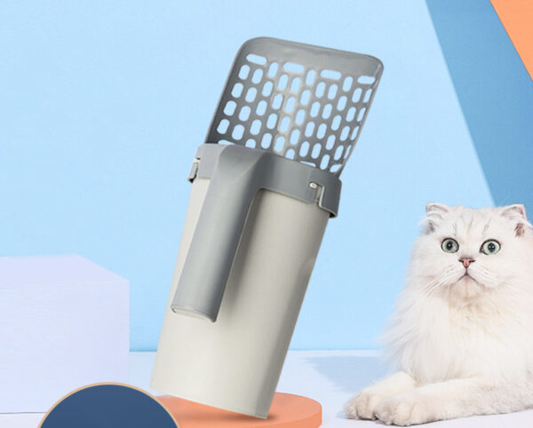 Storage Box Integrated Lazy Cat Litter Shovel Set - Image 6